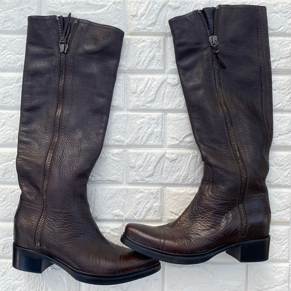 Miu Miu Bisonte Tall Boots EU sz 38.5 - Picture 1 of 13
